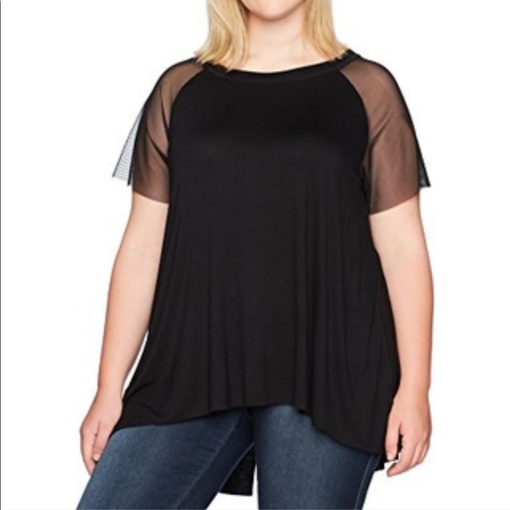 NWT Rebel Wilson Mesh Insert Top